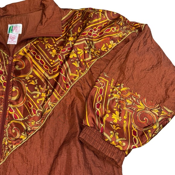 Vintage Brown Patterned Women's Jacket - Picture 3 of 10